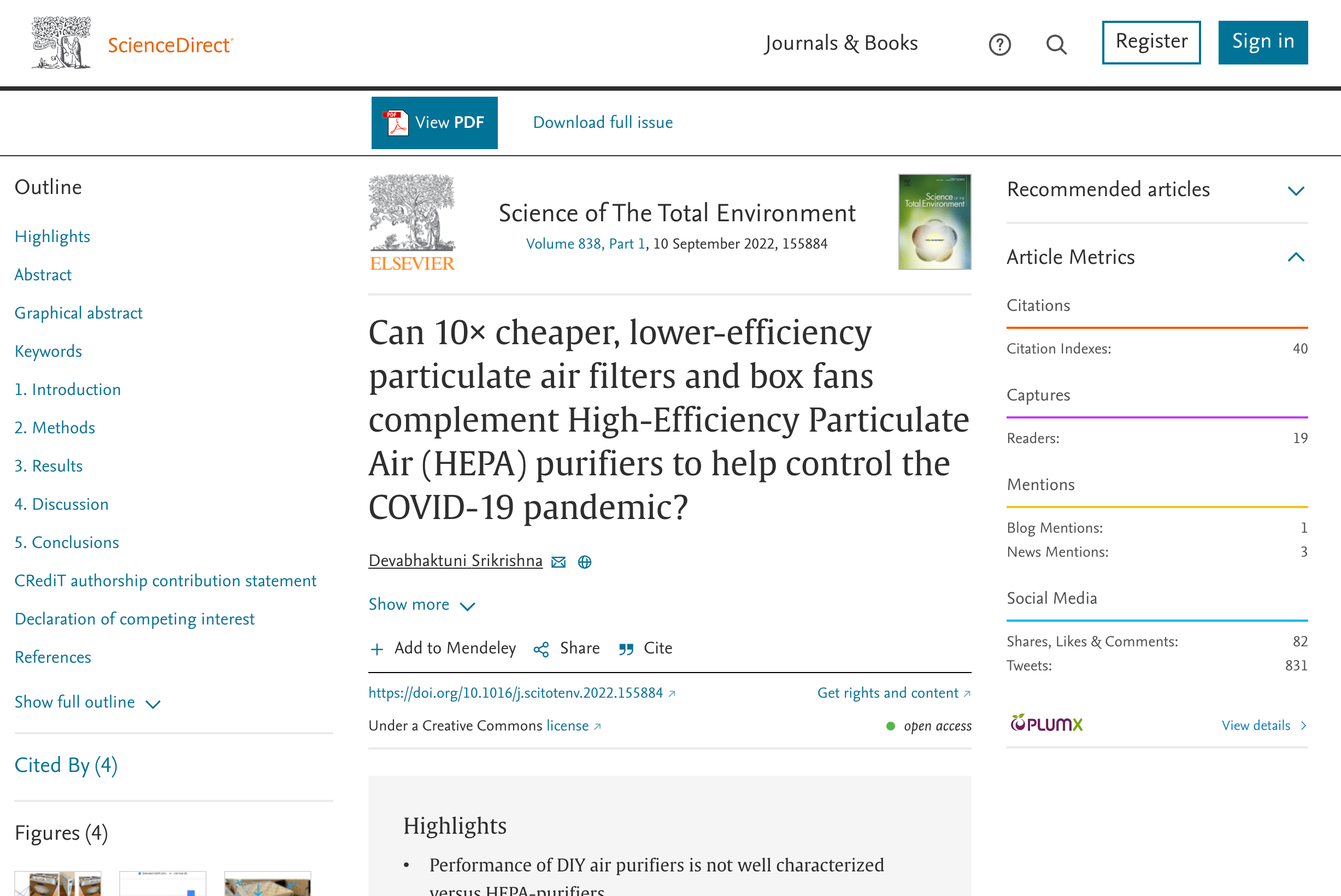 Can 10× cheaper, lowerefficiency particulate air filters and box fans